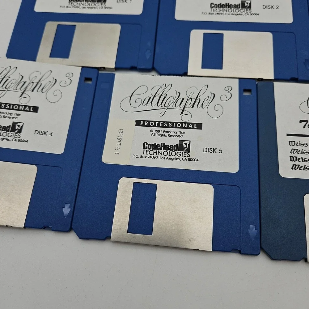 Calligrapher‎ Professional Vintage Computer Software 7 Disks